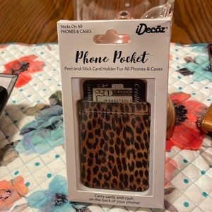 Peel and stick phone pocket